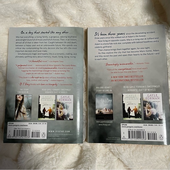 Gayle Forman Books - If‎ I stay & Where she went - Picture 2 of 4
